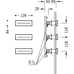 Фото Набор форсунок Tres Showers 29951504