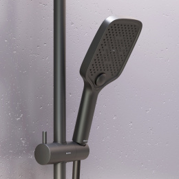 Фото Душевая система с термостатическим смесителем Damixa Gala (953770300) черный