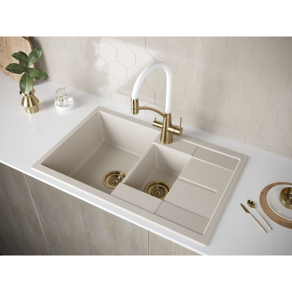Мойка для кухни Paulmark Flugen (PM237850-BE) бежевый