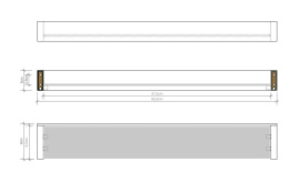 Фото Полочка стеклянная Decor Walther Brick (0590700), хром