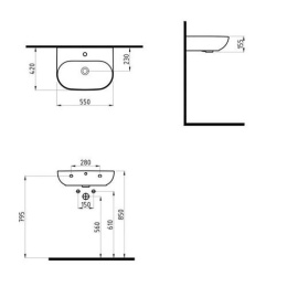 Раковина Bien Vokha MDLS05501FD1B7000
