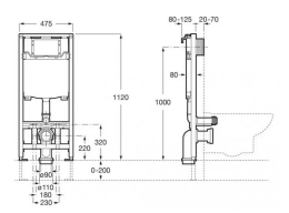 Фото Инсталляция для унитаза Roca Duplo WC One 890070020