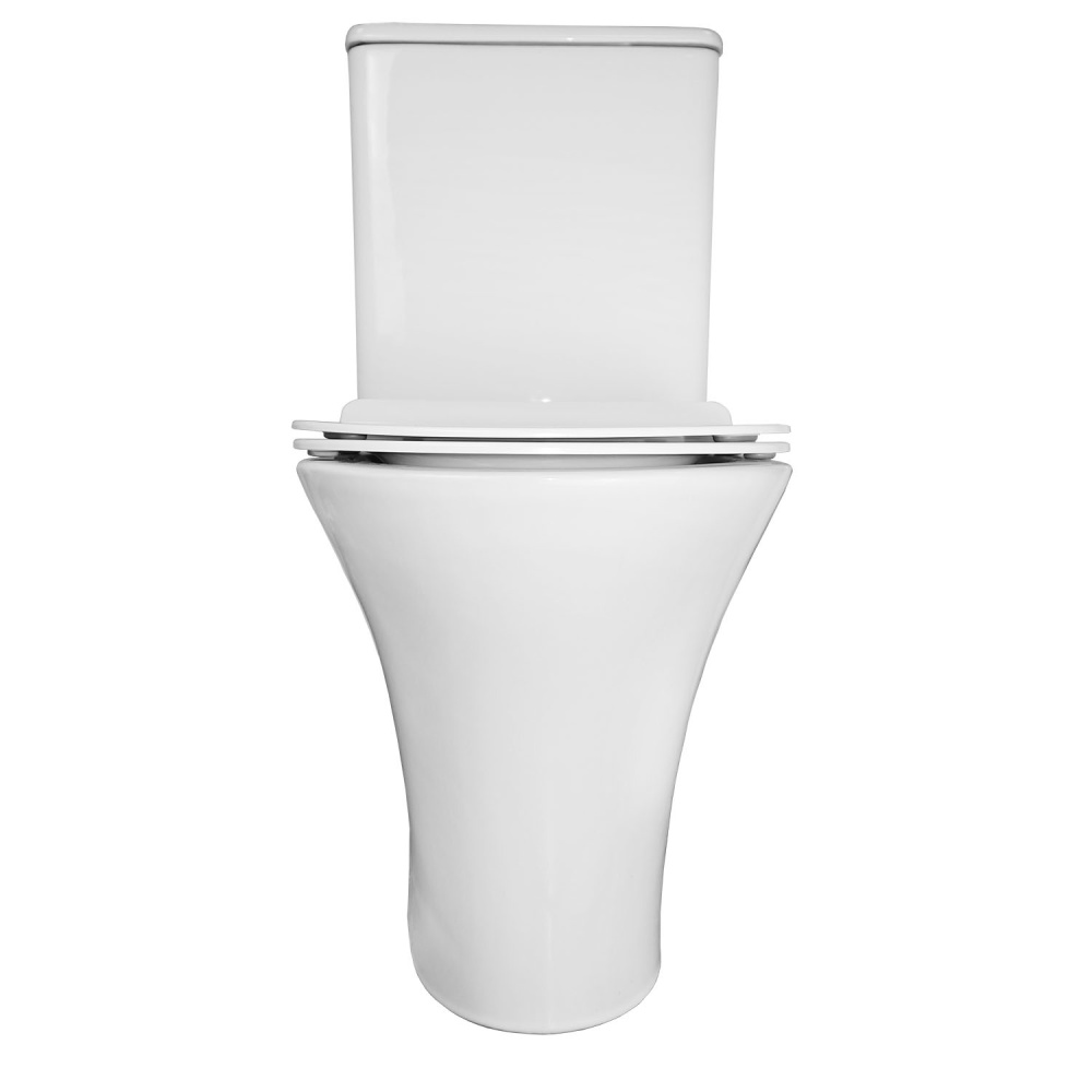Унитаз-компакт Azario FRETTA ROUND (AZ-1217 + AZ-1216-G) Белый