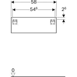 Фото Шкафчик Geberit Xeno² 500.507.01.1, 60 см, цвет белый