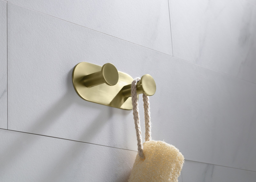 Фото Вешалка-2 крючка Timo Saona 13014/17 золото матовое