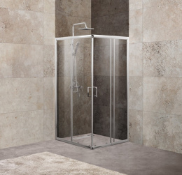 Душевой уголок BelBagno Unique UNIQUE-A-2-75/90-C/P-Cr, 75/90 х 190 см