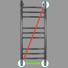 Водяной полотенцесушитель Energy Prestige 60х40