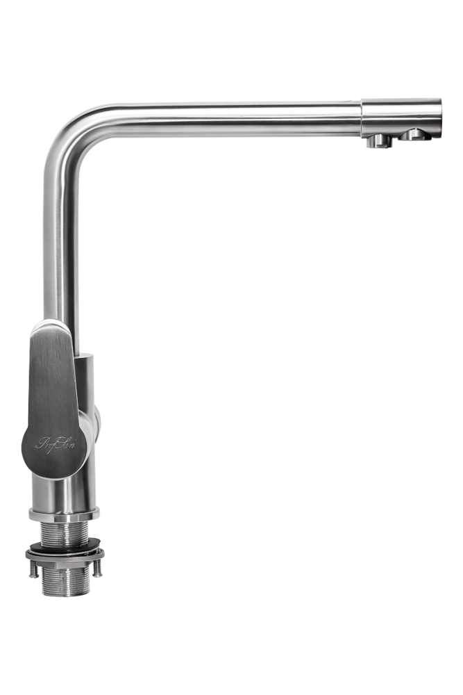 Фото Смеситель для кухни ПСМ-ПРОФСАН PSM-300-22 STEEL с подключением фильтра тип См-МОЦБА