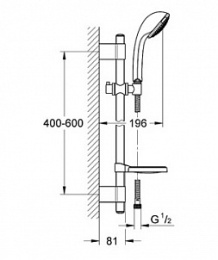 Душевой гарнитур Grohe (27132001) хром