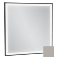 Зеркало Jacob Delafon Allure EB1433-S21, 60 х 60 см, с подсветкой, лакированная рама серый титан сат