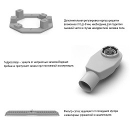 Фото Душевой лоток PAINI Slim Line 500 CH500SL сатин