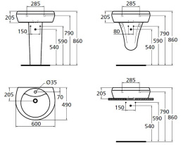 Фото Раковина Ideal Standard Areal W410801