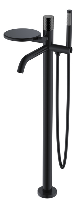 Смеситель напольный Boheme Stick (129-BB) черный