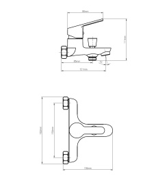 Фото Dorff D1010000 Norma смеситель для ванны и душа