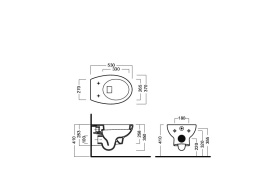 Подвесной унитаз Hatria Erika Pro (YXBS01) белый