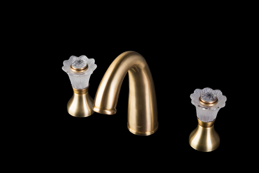 Фото Смеситель для умывальника Boheme Camelia (317-Camelia) бронза