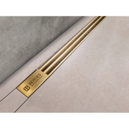 Желоб водосток Berges Super Slim SUPER Slim 1000 (092155) золото, глянцевое