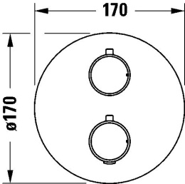 Термостатический смеситель Duravit Thermostatic TH4200008010 для ванны