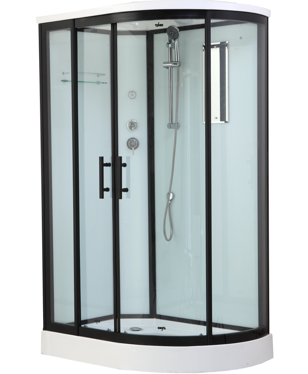 Фото Душевая кабина 120x85x220 Timo (T-6602 B L) Без гидромассажа, акрил, Поддон низкий