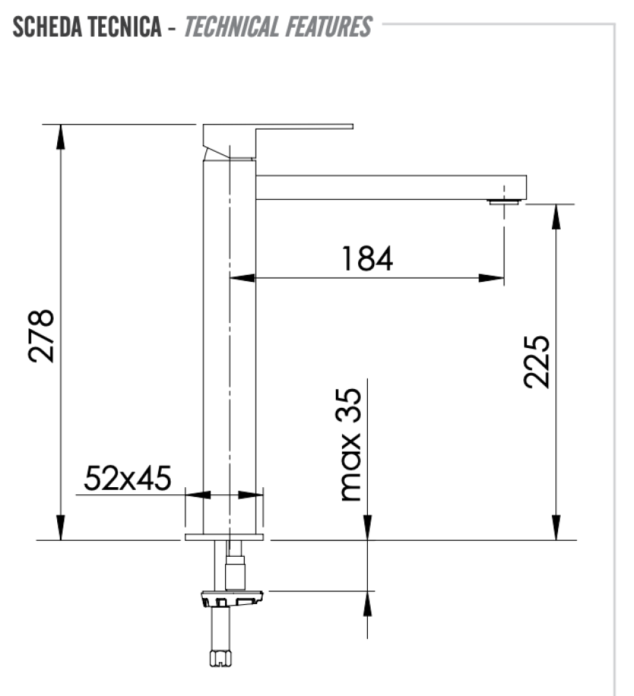 Фото Смеситель для раковины Remer Q-Design QD10LXL