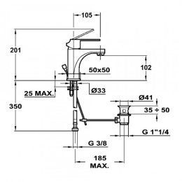 Teka Cuadro 38341202 Смеситель для раковины