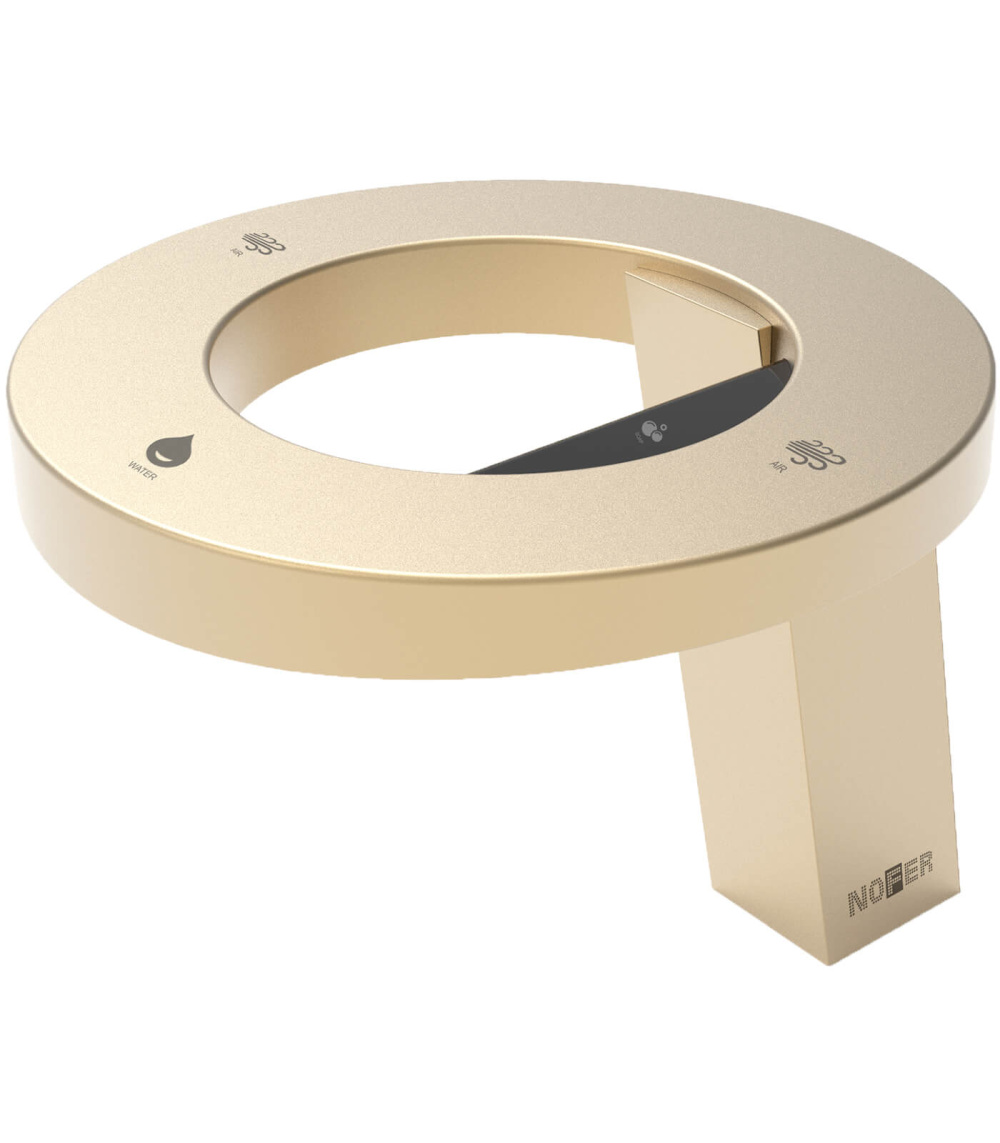 Фото Сушилка для рук Nofer 01901.GD с краном и дозатором мыла