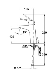 Фото Смеситель Teka Alcudia 4638662C0 для раковины