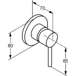 Смеситель для душа Kludi Bozz (389253976)