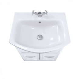 Тумба с раковиной Milardo Victoria 55 напольная белая (VIC55W0M95K)