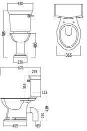 Фото Бачок для унитаза Devon&Devon Westminster IBCBWES