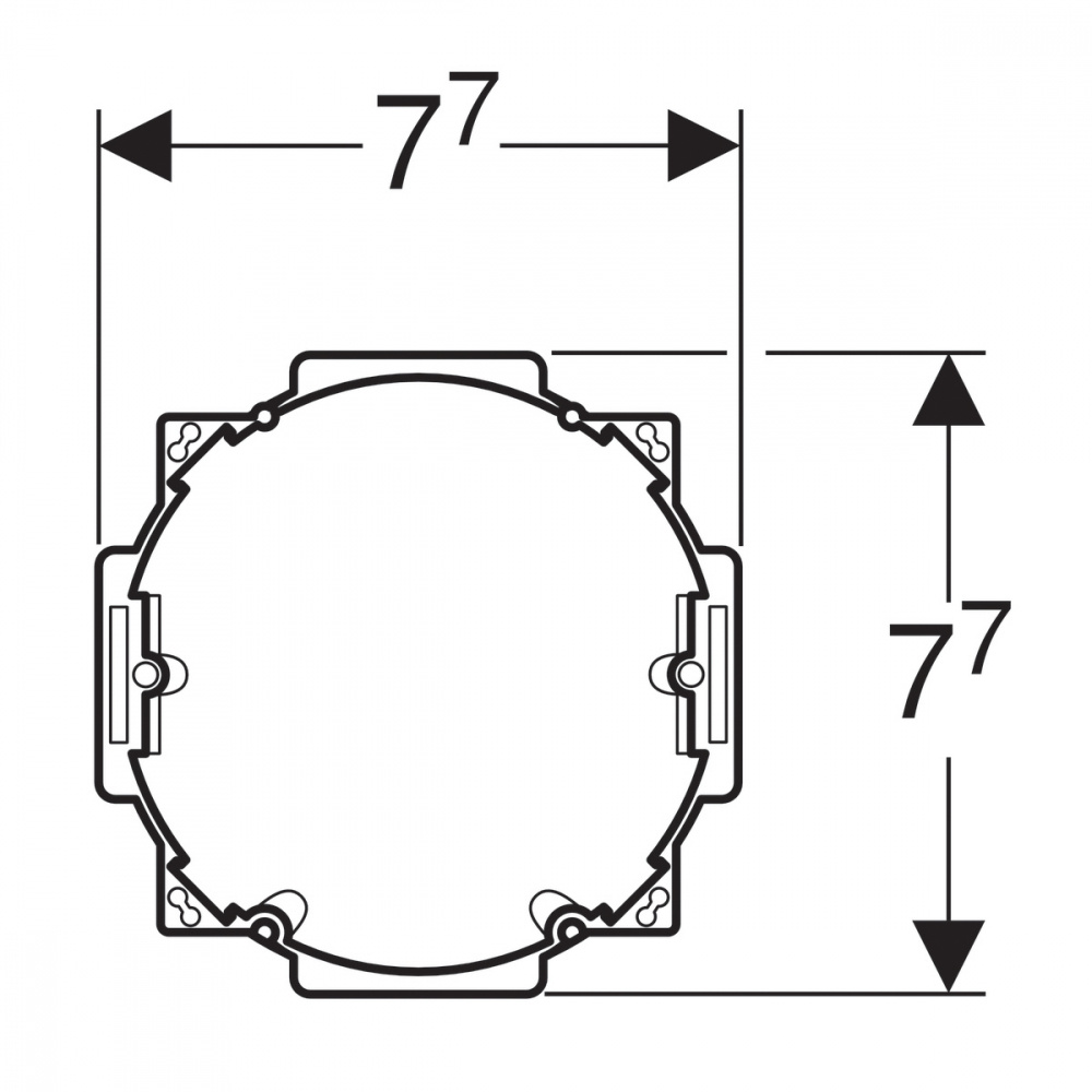 Geberit DuoFresh 244.999.00.1 Принадлежность для инсталляции, подрозетник с электрическим рукавом