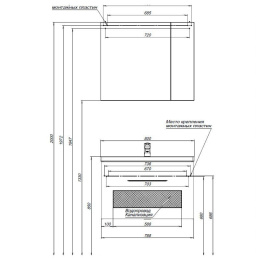 Мебель для ванной Aquanet Порто 80 белый