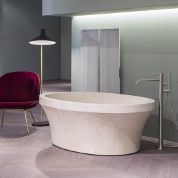 Фото Antonio Lupi Epoque EPOQUE Ванна отдельностоящая 180х92х55см, из натурального камня, цвет: Pietra Lu