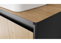 Velvex Klaufs StKLA.80.MH-216.617 Столешница без отверстий, МДФ-HPL, белая/шатане