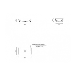 Фото Раковина накладная GSI Sand 9036PVC11