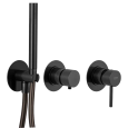 Смеситель для душа Remer X Style X97D3PCFP, черный брашированный хром