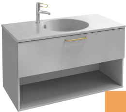 Тумба под раковину Jacob Delafon Odeon Rive Gauche 90 см, EB2553-RX-M86, цвет императорский жёлтый м