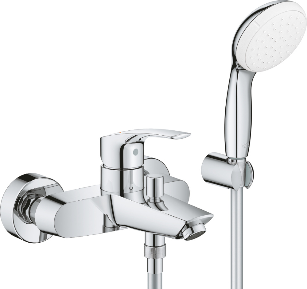 Grohe Eurosmart 33302003 Смеситель для ванны с душевым гарнитуром, цвет: хром