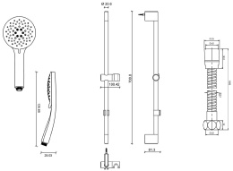 Фото Душевой гарнитур Jacob Delafon Salute (E32907-CP) хром