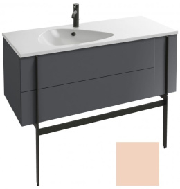 Фото Тумба под раковину Jacob Delafon Nouvelle Vague 120 см, EB3036-G1A, 3 ящика, цвет - телесный глянцев