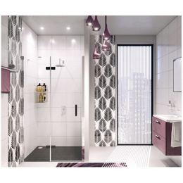 Душевая дверь WasserKRAFT Aller 10H05BLACK MATT, 120 х 200 см