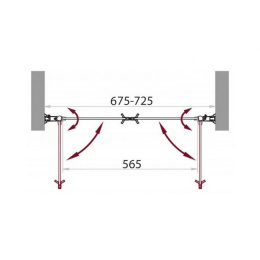 Душевая дверь BelBagno Sela SELA-B-2-70-C-Cr