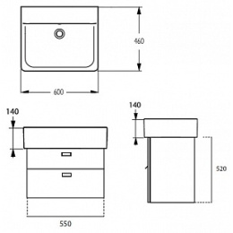 Ideal Standard Connect New белая 60