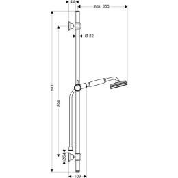 Душевой гарнитур Hansgrohe Axor Montreux 27982000 (хром)