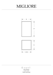 Migliore KVANT 29785 Стакан настольный, золото