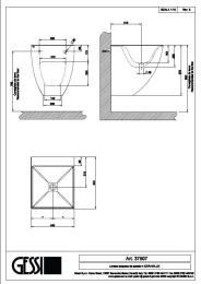 Фото Раковина настенная Gessi Mimi (37507#515) белый