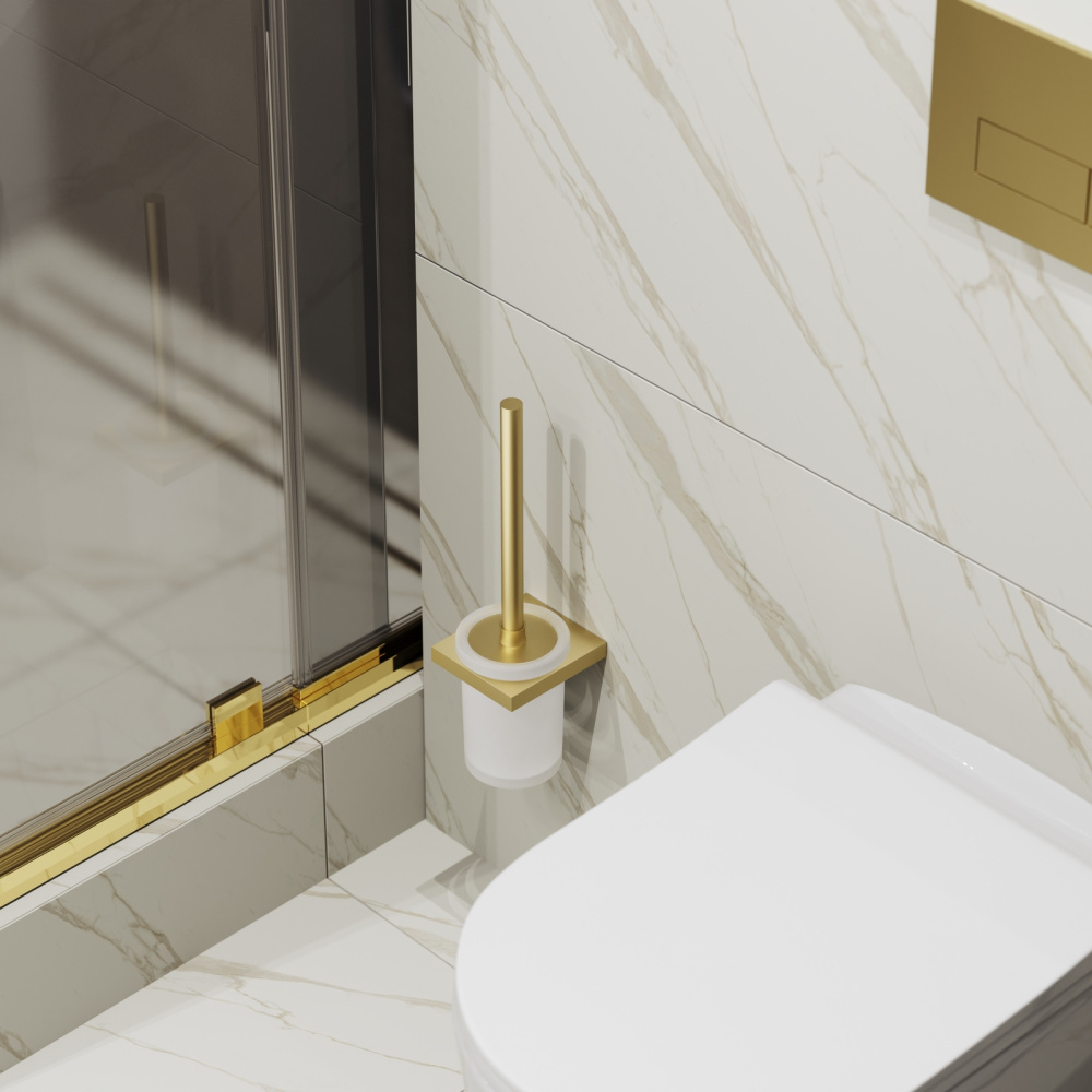 Фото Щетка для туалета Timo Petruma 15261/17 золото матовое