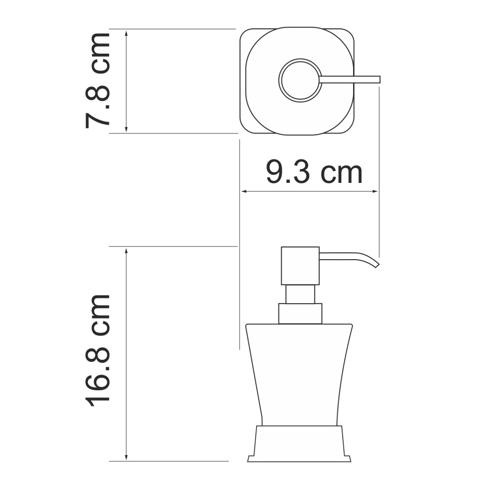 WasserKRAFT  Amper K-5499NICKEL Дозатор для жидкого мыла
