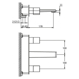 База под раковину BelBagno Kraft KRAFT 39-500/390-2C-SO-RT