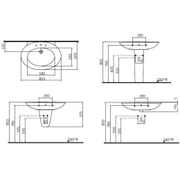 Ideal Standard Celia K068501 Раковина на 85 см